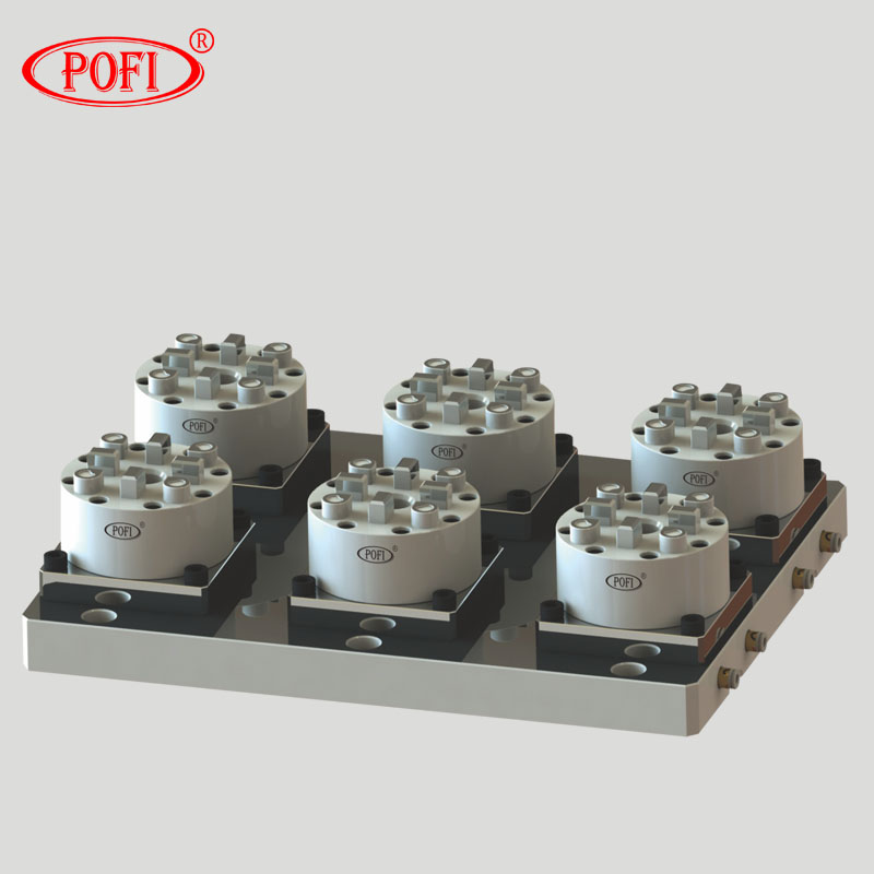 PO-3M0045 3M D100 6工位CNC電極氣動(dòng)卡盤